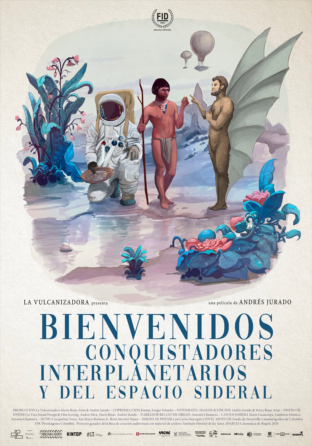 Poster de Bienvenidos Conquistadores interplanetarios y del espacio sideral